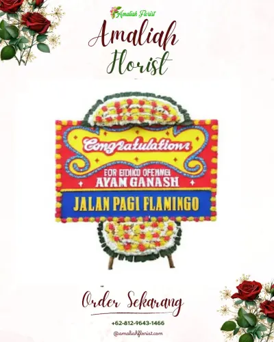 Bunga Papan Congratulation di Getaskerep
